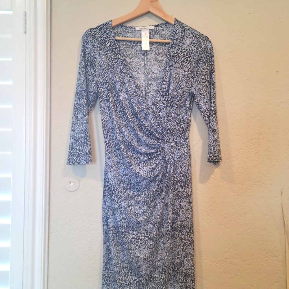 Side rouged detail cocktail dress